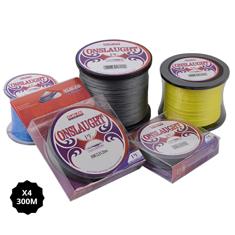 

Multi-Colored Fishing Cord 300M 8 Strands Braided Fishing Line PE Material 11-96LB One Color Per Ten Meters Carp Fishing