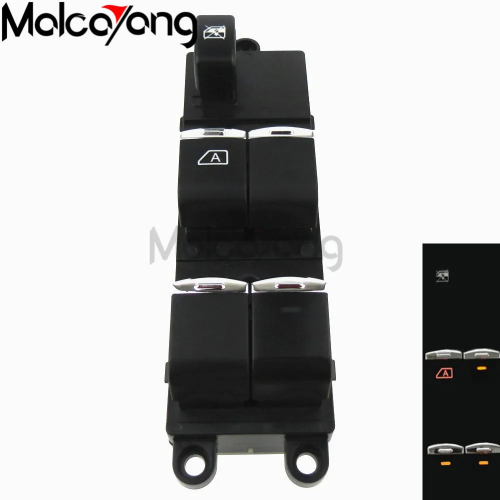 Master Electric Power Window Lifter Switch For Nissan Qashqai J10 2.0 dCi 4WD Navara D40 Vehicles Car QZ 25401-JD001 With Chrome |