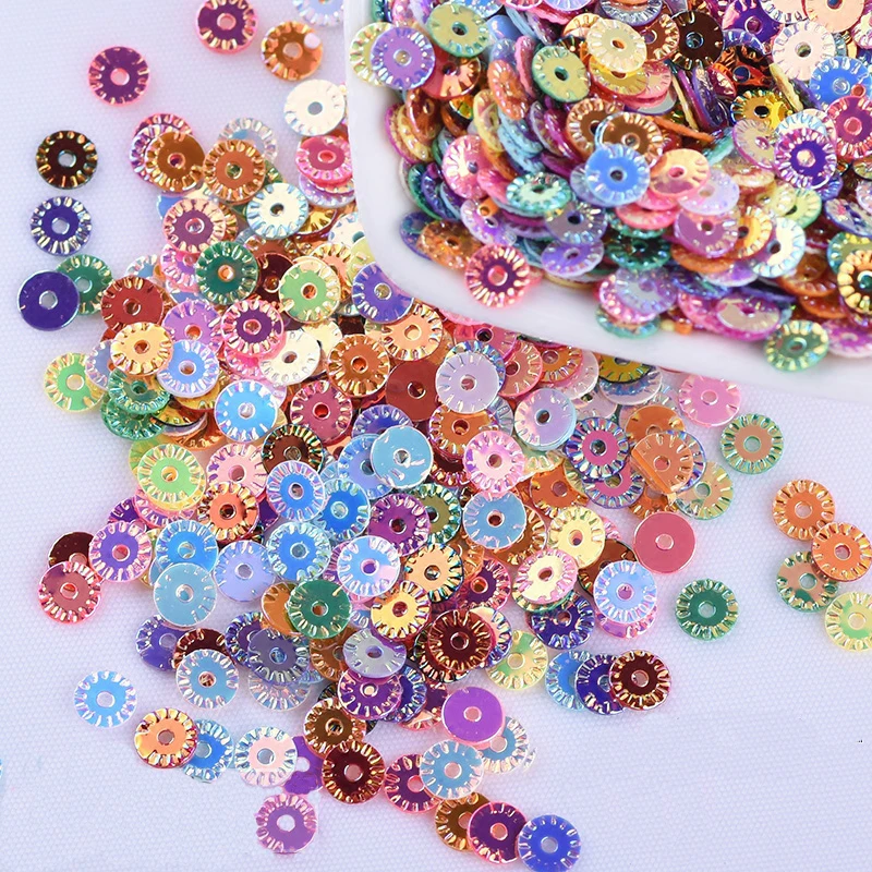 Pailletten 6mm Glitzernd - 20g Lose Blüten-Pailletten Zum Nähen