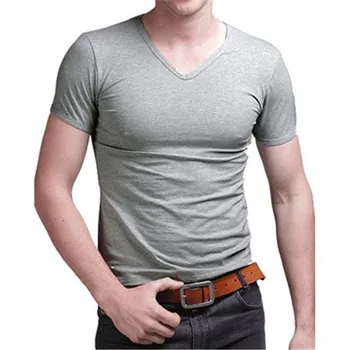 

3674- summer men's short-sleeved t-shirt men's summer cotton t-shirt men's trend Slim half-sleeved bottoming clothes men