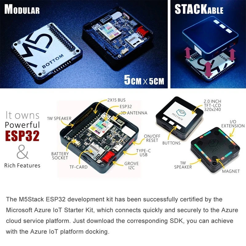 HOT-ESP32 макетная плата комплект Wifi Bluetooth расширяемая Совместимость с Arduino ESP32 M5Stack