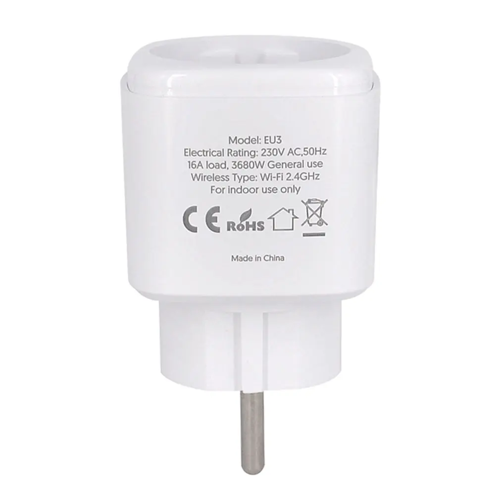 Smart Socket WiFi Wireless Remote Socket Adaptor Mobile APP Control Supports ECHO Google Home IFTTT EU Plug