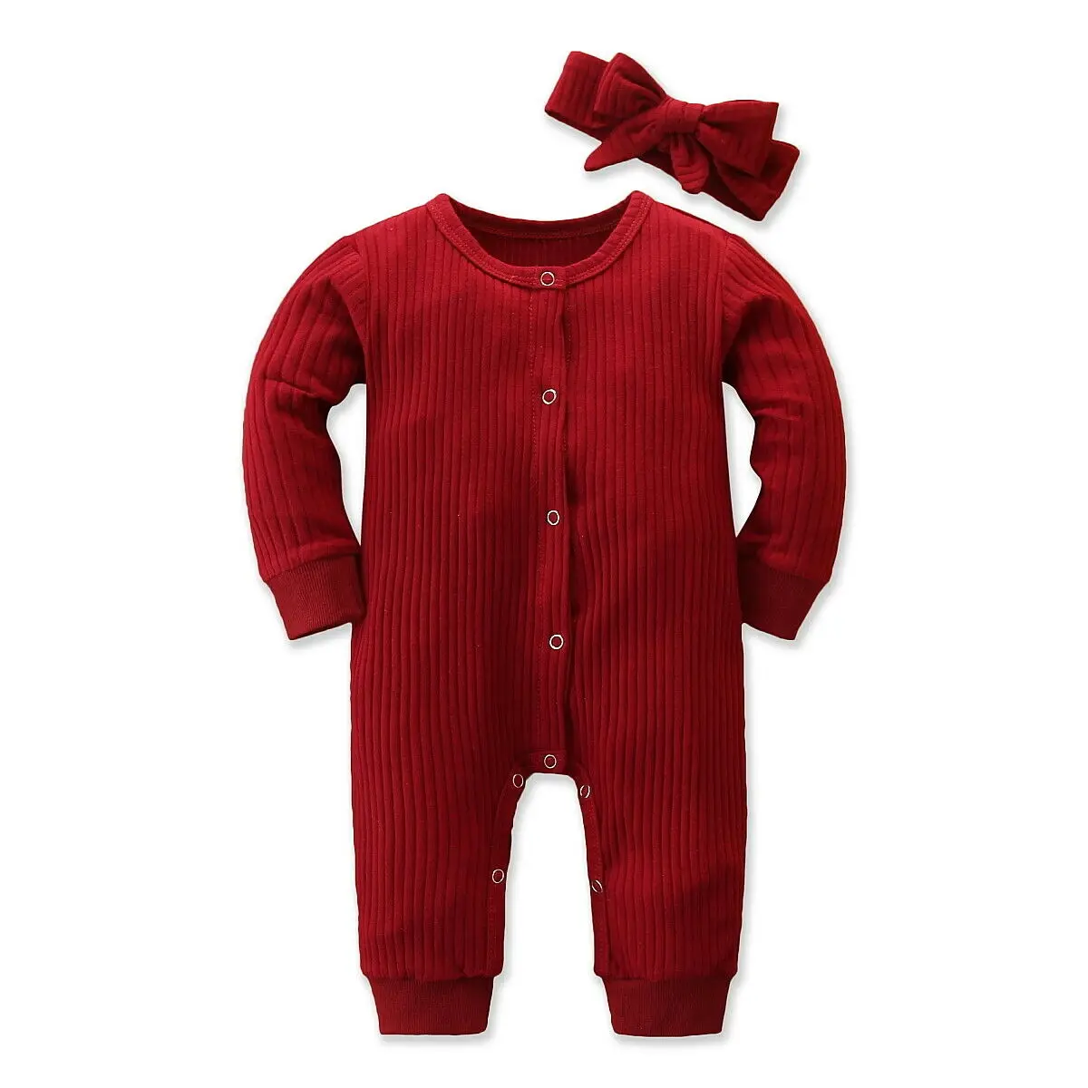 Новинка года; брендовая осенняя одежда для новорожденных девочек и мальчиков; трикотажный комбинезон с длинными рукавами; комплект одежды из 2 предметов