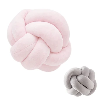 

Knot Ball Cushion Office Waist Back Cushion Baby Nap Pillow Stuffed Dolls Toys For Kids Store Decoration Knot Ball Cushion