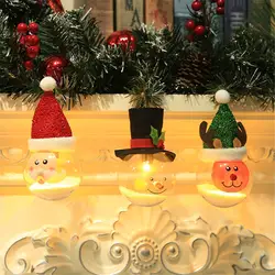 Светящиеся Пузырьковые гранулы Рождественский шар Мультфильм необычная Рождественская елка орнамент Прямая поставка