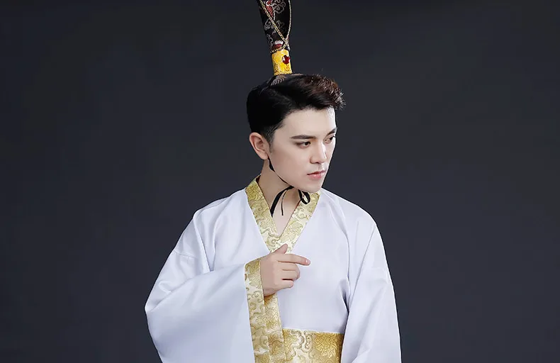 Китайский народный танец древняя мужская одежда Hanfu Студия фото костюм фильм представление народный танец костюм для взрослых