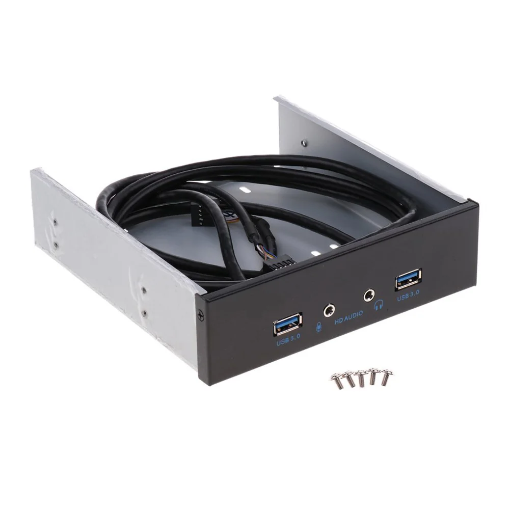 USB3.0+ HD-AUDIO 2 порта концентратор аудио выход дисковод расширение Передняя панель Прямая поставка