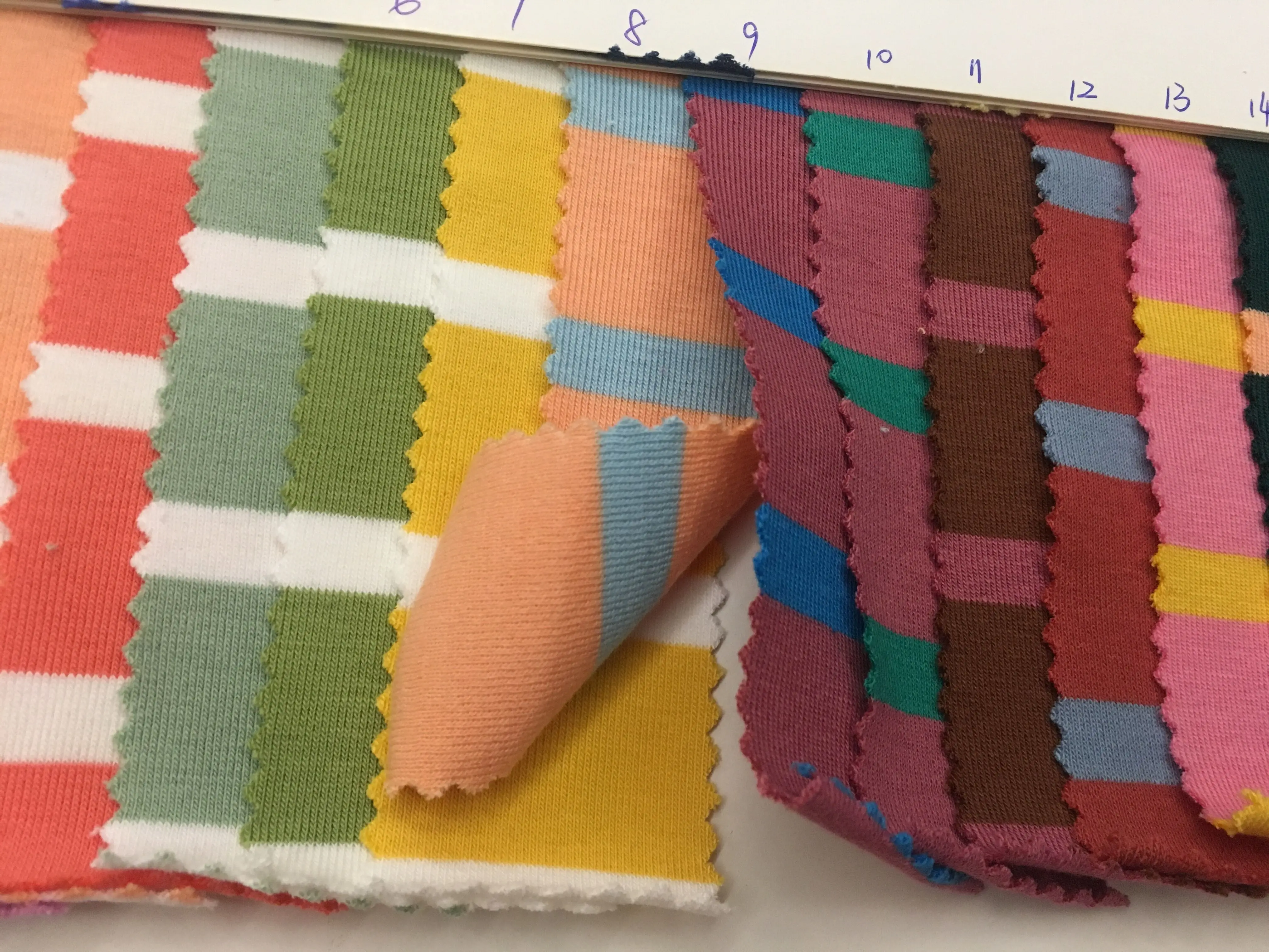 Оптовая продажа напрямую с фабрики полосатая трикотажная ткань N001 #|knit fabric|jersey knit