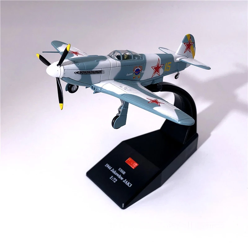 1/72 WW2 самолет советский Красная Армия Як-3 литья под давлением Пластик модель изысканные украшения Пластик коллекция одежды для мальчиков, игрушки в подарок на день рождения