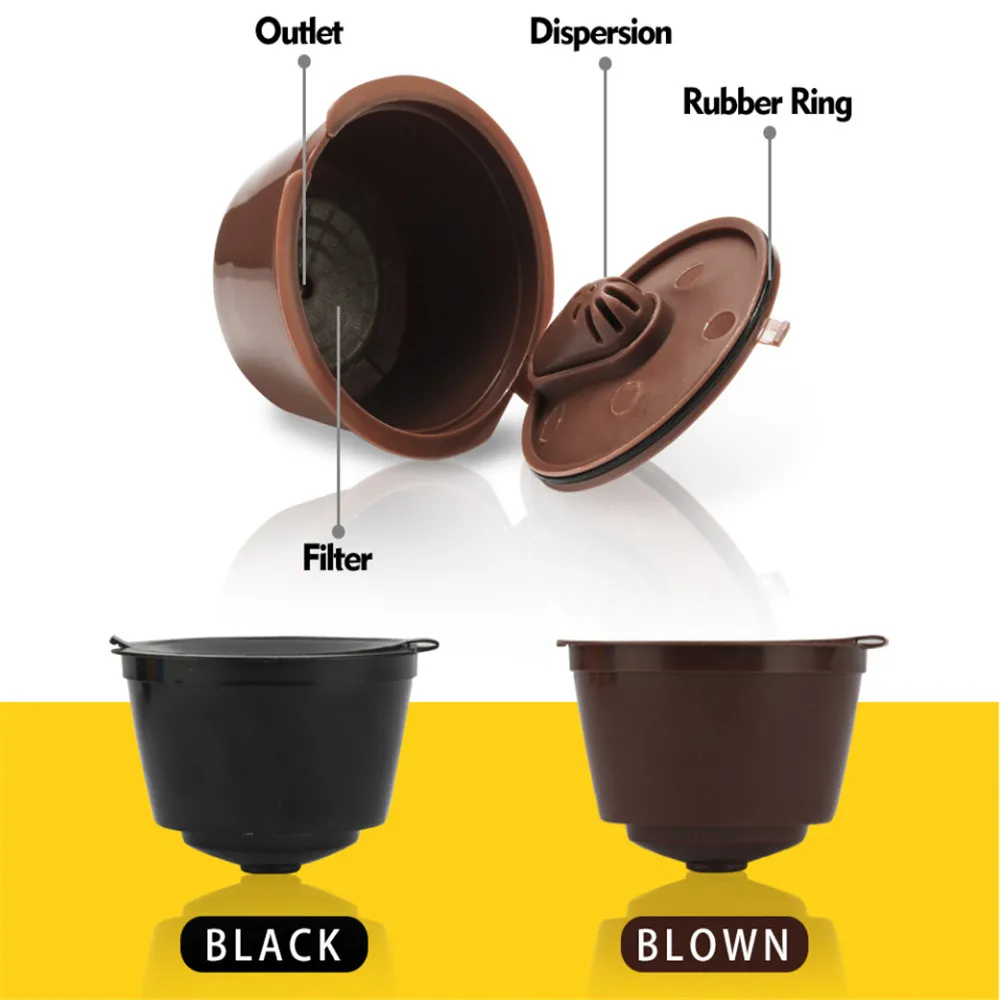 

Reusable Refillable Capsules Pods for Nescafe Capsula Dolce Gusto Machines Maker Nespresso Coffee Capsule Pod Cup Cafeteira