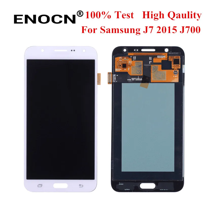 AAA Quality AMOLED J7 LCD For Samsung Galaxy 2015 J700 J700F J700M J700H Display With Touch Screen Digitizer Assembly | Мобильные