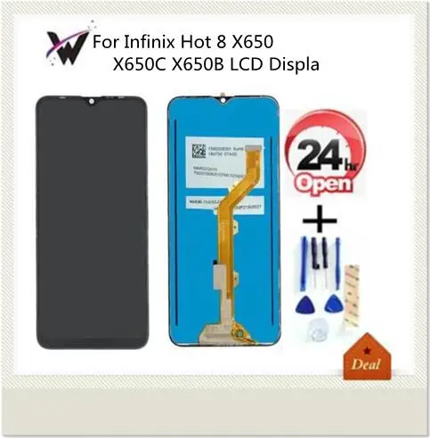 Оригинальный ЖК дисплей для Infinix Hot 8 X650 X650C X650B + сенсорный экран дигитайзер стекло