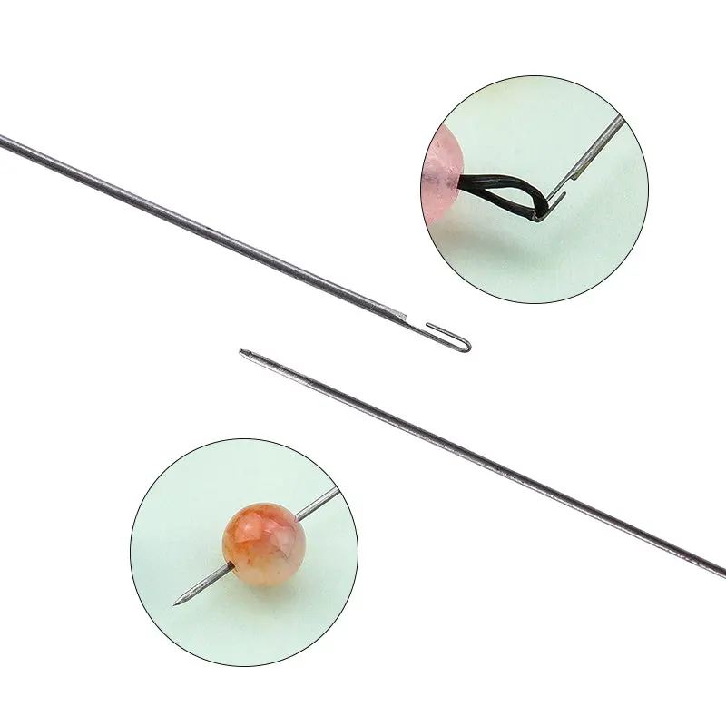 Venta 5 unids/lote super Acero inoxidable largo cordón agujas fácil herramientas joyería cordón pines para cordón de la fabricación de la joyería diy 27CM NyopKBV6o