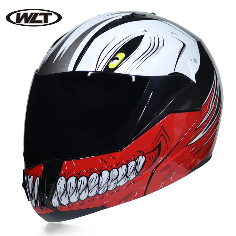 2019 New Flip Up Motorcycle Helmet Motorbike Modular Dual Lens Motocross Moto Crash Full Face Helmets Casco Casque  Автомобили | Helmets -400020124...