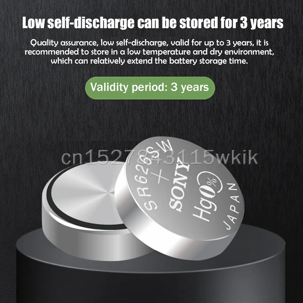 2 30PCS 100 Original Sony 377 SR626SW SR626 AG4 LR626 1.55V Silver Watch Battery Single Grain