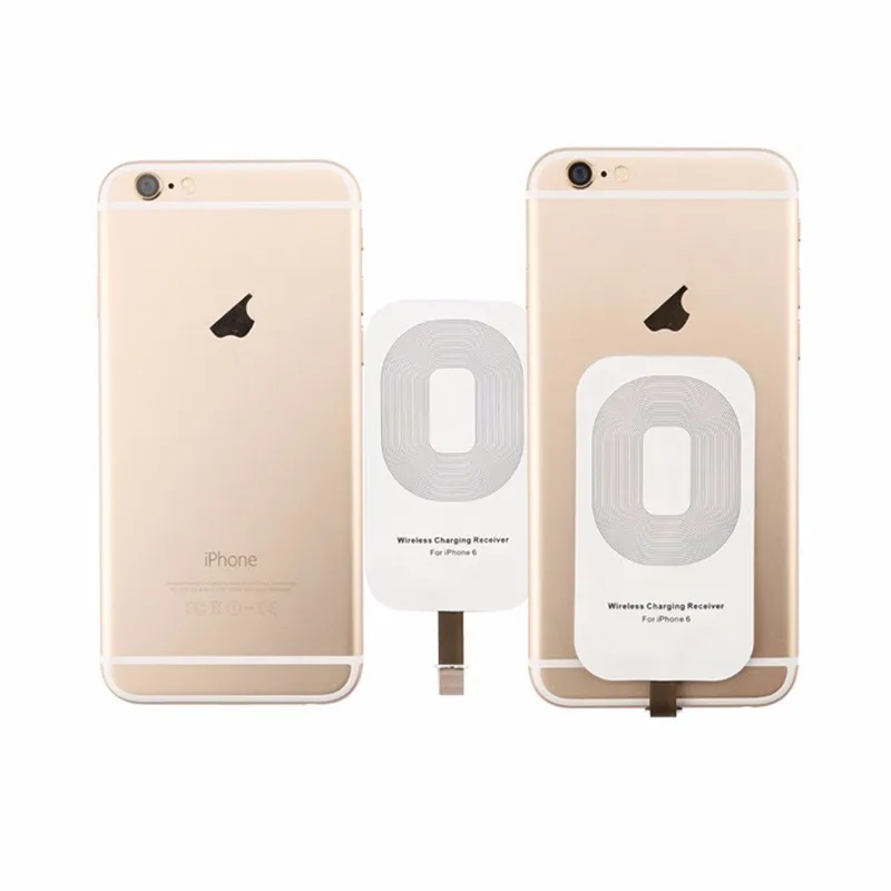 Для Apple IPhone 5 5S 5C SE 6 6 S 7 Plus Qi Беспроводное зарядное устройство приемник карта для I Phone 5 6 S мобильный телефон смарт-адаптер для зарядки