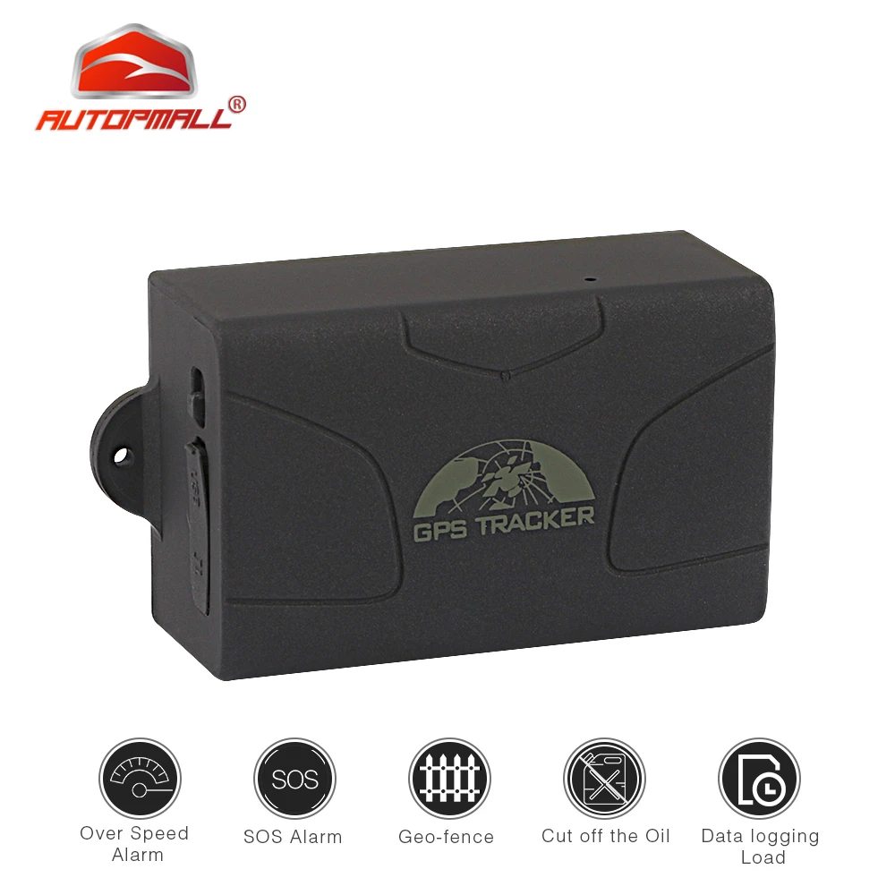 Скидка Автомобильный font b gps b font трекер автомобильный font b gps b font GSM локатор отслеживание в реальном времени SOS сигнализация TK104 font b gps b font 104 6000 мАч батарея мощный магнит