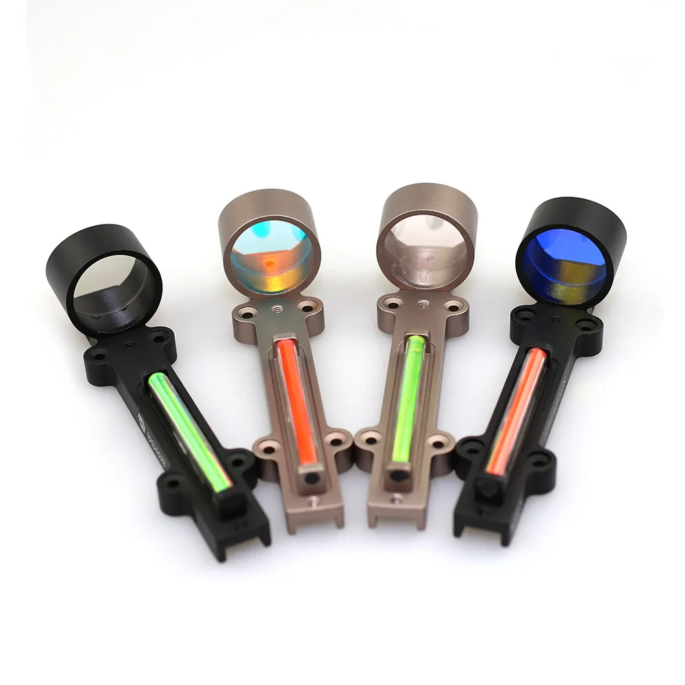 Mira Telescópica para Caça Mira de Fibra Leve com Ponto Vermelho e Verde para Espingardas Trilho Canelado para Caça Tamanho 1x28 Lunetas Riflescopes 2 leve com ponto vermelho e verde, para