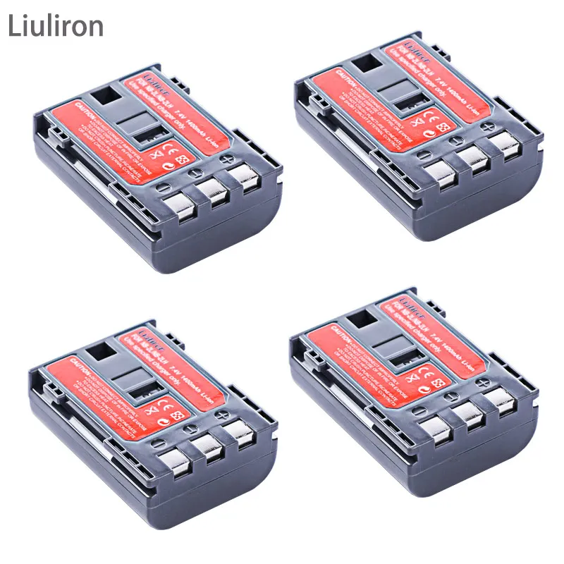 4battery 1400 мАч NB-2L NB-2LH NB 2L nb2l NB2LH батарея+ двойной USB зарядное устройство для Canon EOS 400D S80 S70 S50 S60 350D G7 G9 Kiss N X Rebel XT - Цвет: 4battery