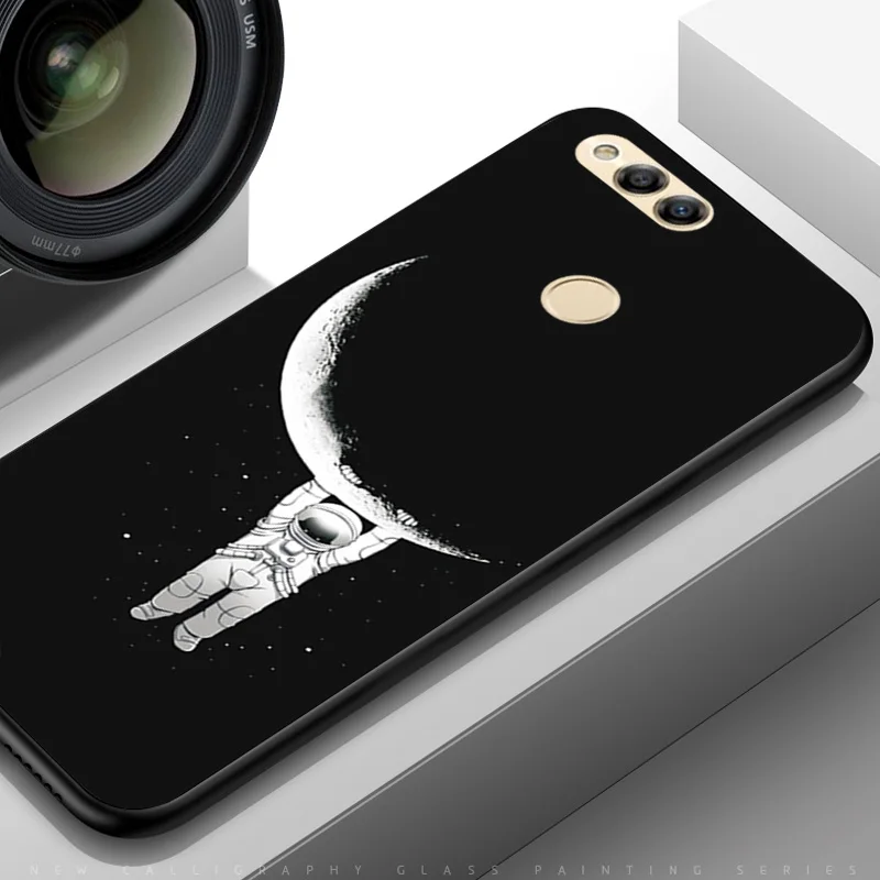 Чехол для телефона huawei honor 8X Universe с рисунком черного ТПУ ударопрочный чехол для huawei honor 7X7x7 x Чехол для honor 8X