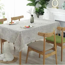 Best Offers Simple Table Cloth Black Cotton Linen Retro Tablecloth Rectangular Table Cover Mantel Mesa Coffee Table Kitchen Table Cloth