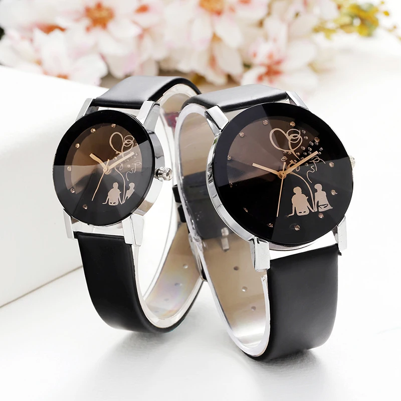 Mejor precio Reloj de moda para parejas, correa de cuero informal para hombre y mujer, reloj para pareja, regalo de San Valentín, 1 unidad X6MNemdBXep