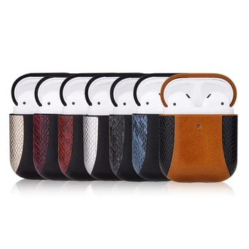 

Earphone Box Premium Leather Full Protection For Airpods Damping Charging Hole Design Portable Earphone Box Stylish And Generous