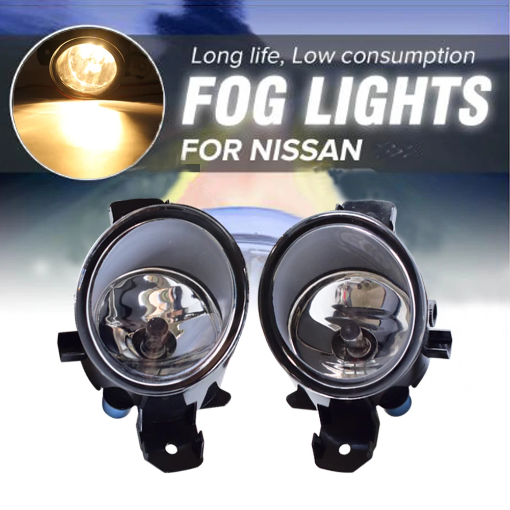 

Halogen H11 Socket Fog Light For Nissan Qashqai Rogue Sunny Sentra 2003-2015 Fog Lamp Assembly 12V 55W DRL Super Bright Fog Lamp