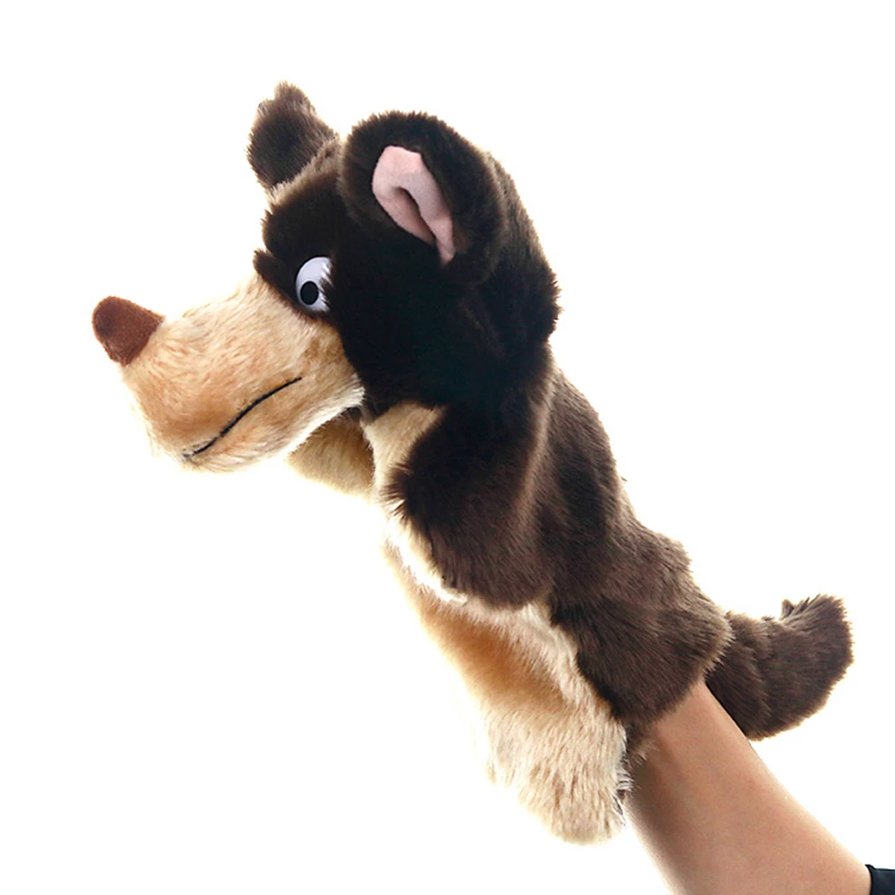ハンドパペットおもちゃかわいいオオカミ動物ぬいぐるみぬいぐるみハンドパペットストーリーテリング親子子供のおもちゃのギフト家族パーティーホリデー面白いおもちゃ Puppets Aliexpress