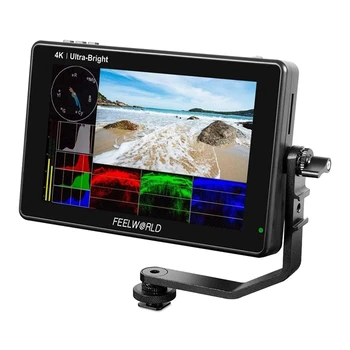 

FEELWORLD LUT7 7 Inch DSLR Camera Field Monitor Video Monitor 3D LUT Touchsn FHD Resolution with 4K HDMI Input Output