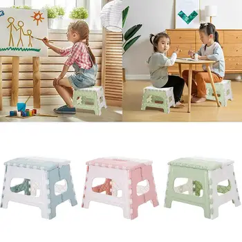 

Creative Portable Multifunction Folding Stool Portable Cartoon Beach Stool Plastic Small Step Picnic Hiking Bench N0O9