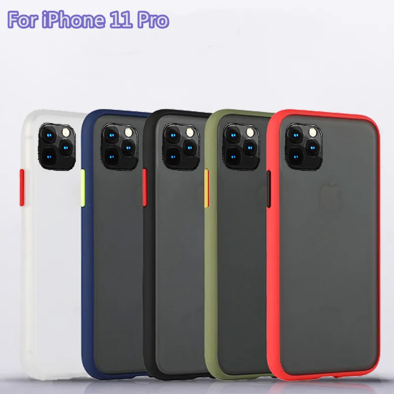 Прозрачный матовый чехол накладка для iPhone 11 Pro из ТПУ|Бамперы| |