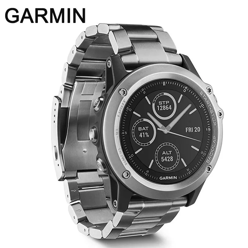 Спортивные часы GARMIN fenix 3 с GPS фитнес трекер для активного отдыха бега гор плавания