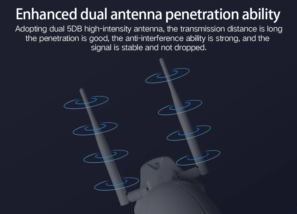 Открытый Водонепроницаемый WiFi PTZ Pan Tilt 1080P HD Безопасности IP IR камера ночного видения
