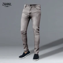 Pantalones vaqueros ajustados informales para hombre, ropa de moda, tienda trendyol, gris, azul, negro, 2021