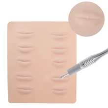 3D Силиконовые Губы татуировки Практика поддельные кожи начинающих Перманентный макияж Инструменты D5BF