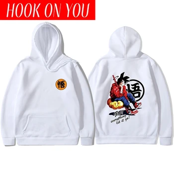 

2019 New fashion dragon ball hoodie sweatshirt lovely Cartoon Goku Hoodies Men poleron hombre print men hoodies