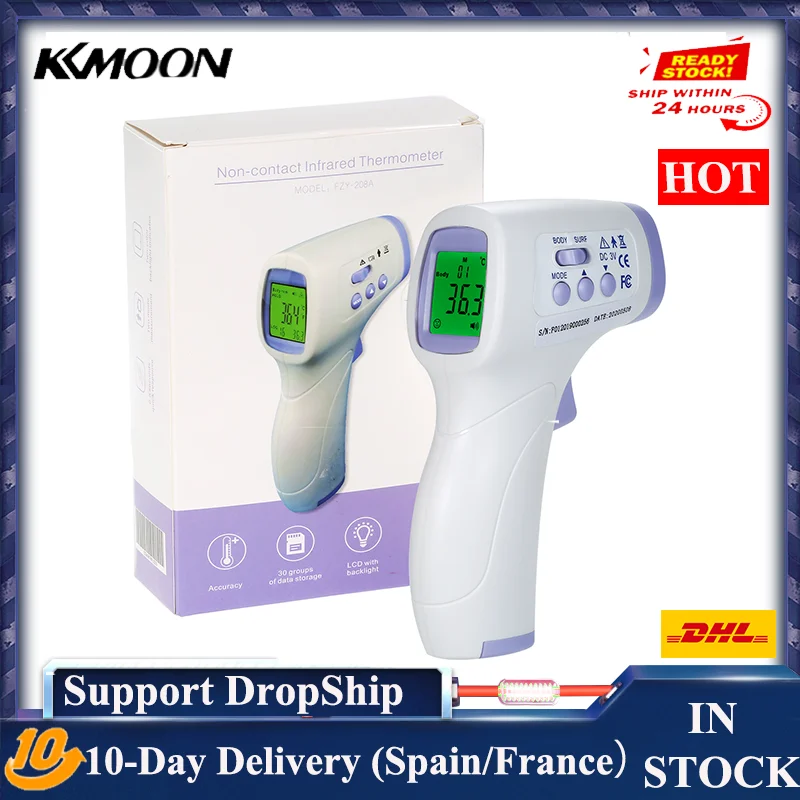 2020 IR digital Infrared Forehead Termometer Free Hand Sensor Technology Instant Read Thermometre termometro infrarojo digital|Temperature Instruments| - AliExpress