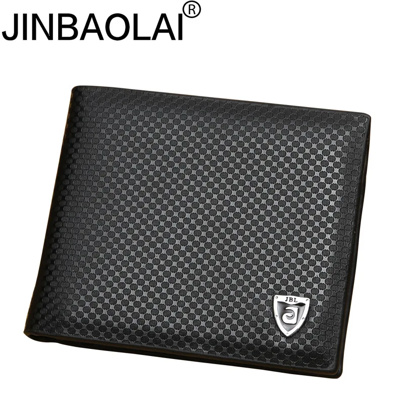 

New PU leather wallet men wallets luxury brand clutch wallet Brown money clip men's leather wallet male purse cuzdan JINBAOLAI