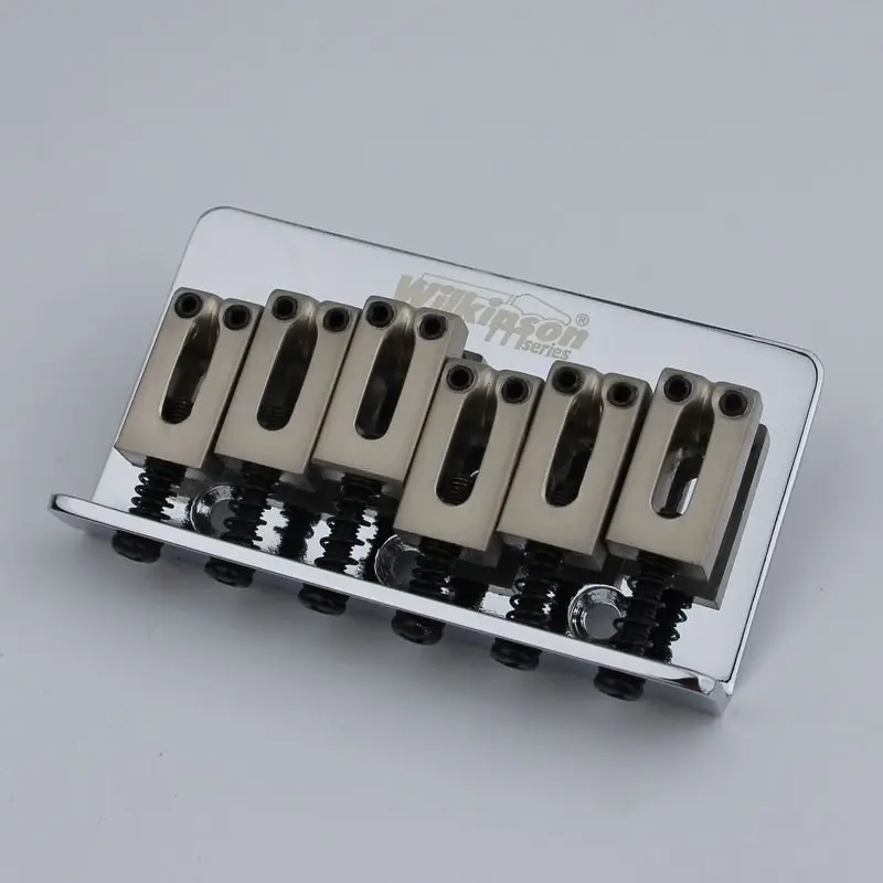 Wilkinson Chrome Electric Guitar Fixed Bridge String Thru Bridge Steg