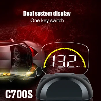 

OBD HUD Mirror Car Head up Display Digital Speedometer Projector Security Alarm RPM Water Temp Overspeed Volt GPS Display