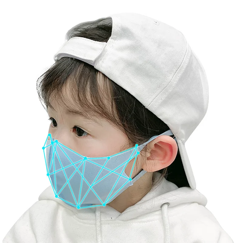 

Children's Masks Solid Color Sun Protection Spring and Summer Thin Dust-proof Breathable Washable Kids Microfiber Masks