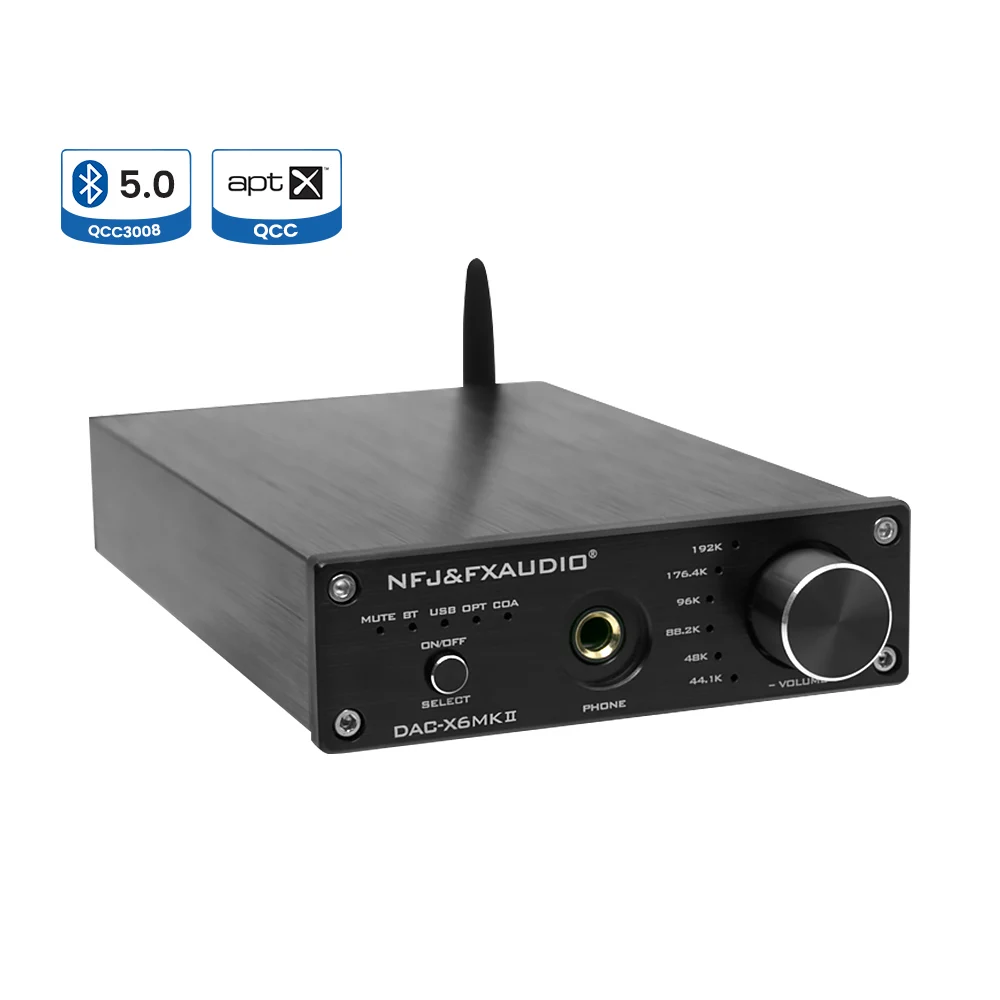 Декодер FX Audio HiFi DAC цифро аналоговый Bluetooth 5 0 стерео аудио усилитель для наушников
