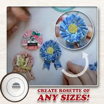

Patchwork DIY Tool, Handmade Ribbon Flower Making Tool, With Maker, Tutorial, Making Decoration Rose Flower Rose Tool F5Z6