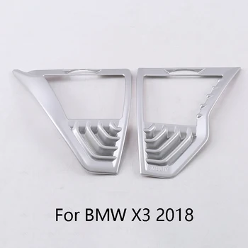 

2 PCS For BMW X3 X4 G01 G02 18-19 Center Front Air Vent Outlet Frame Cover Trim