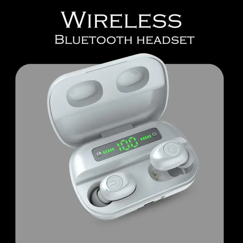 Q82 TWS With Mic Wireless Digital Display Headsets Bluetooth Earphone Power Bank Stereo Sport Gaming Earphone