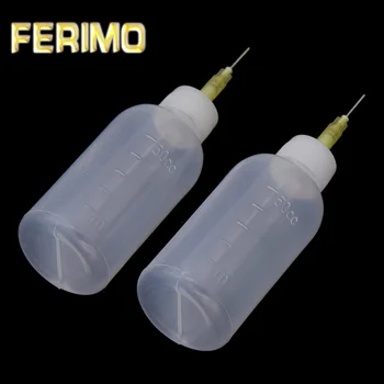 

2PCS 50ml Plastic Pottery Tools Transparent Squeezing Mud Bottle Point Line Decorative DIY Craft Making Tools Accessories