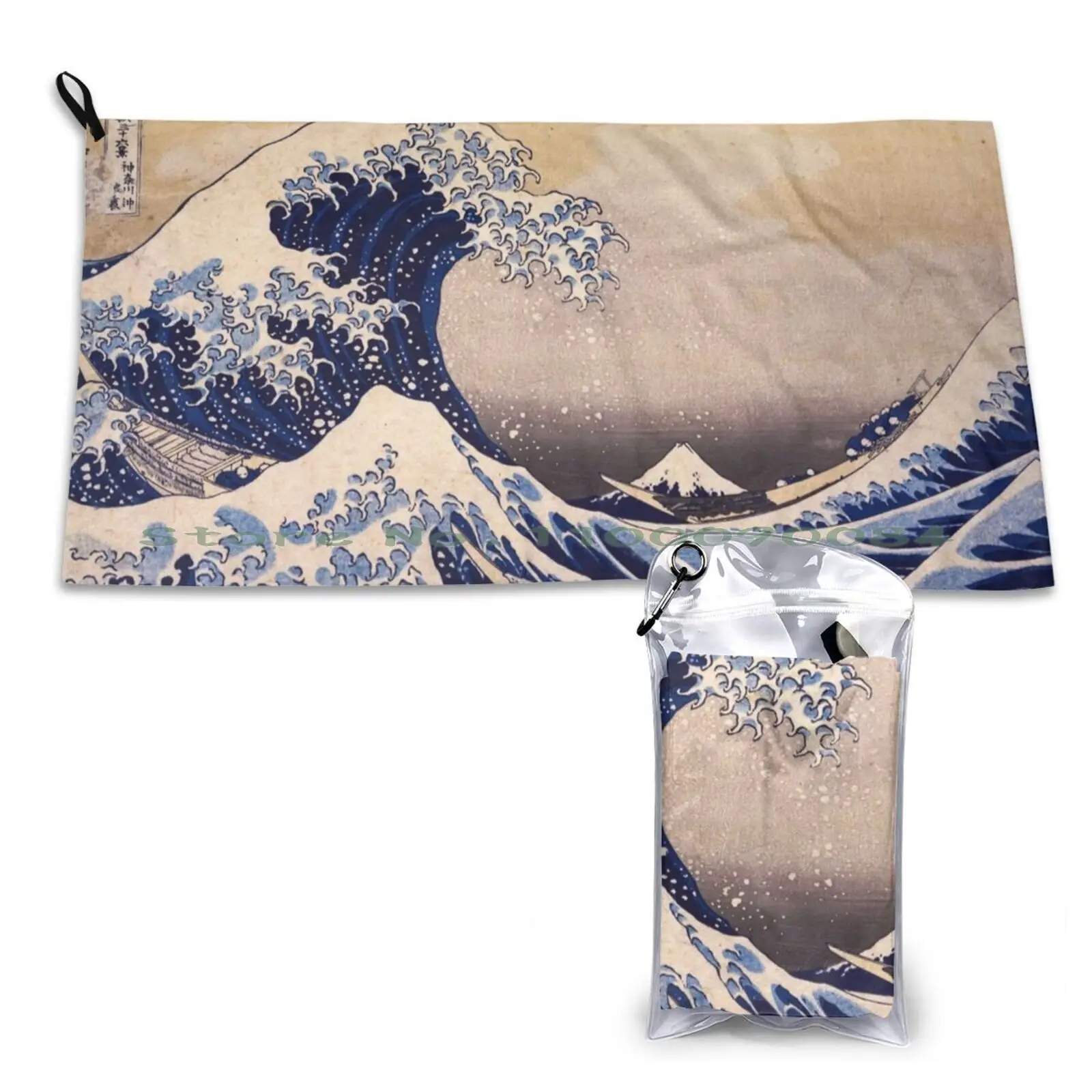 

The Great Wave Off Kanagawa от Katsushika Hokusai ( C 1830-1833) быстросохнущее полотенце для спортзала Спортивная Ванна портативная большая волна