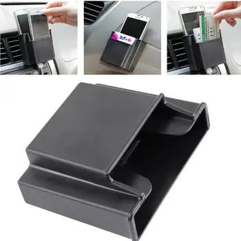

EIDRAN Universal Black Car Wind Cell Phone Holder Box Accessories Storage Box Multifunction