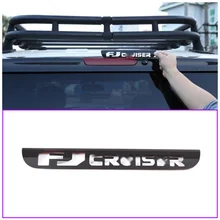 

For Toyota FJ Cruiser 2007-2021 Black Aluminum Alloy High Brake Light Marker Brakelight Lampshade Cover Car Accessories Trim